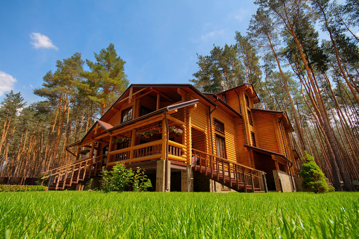 luxurious log cabin home