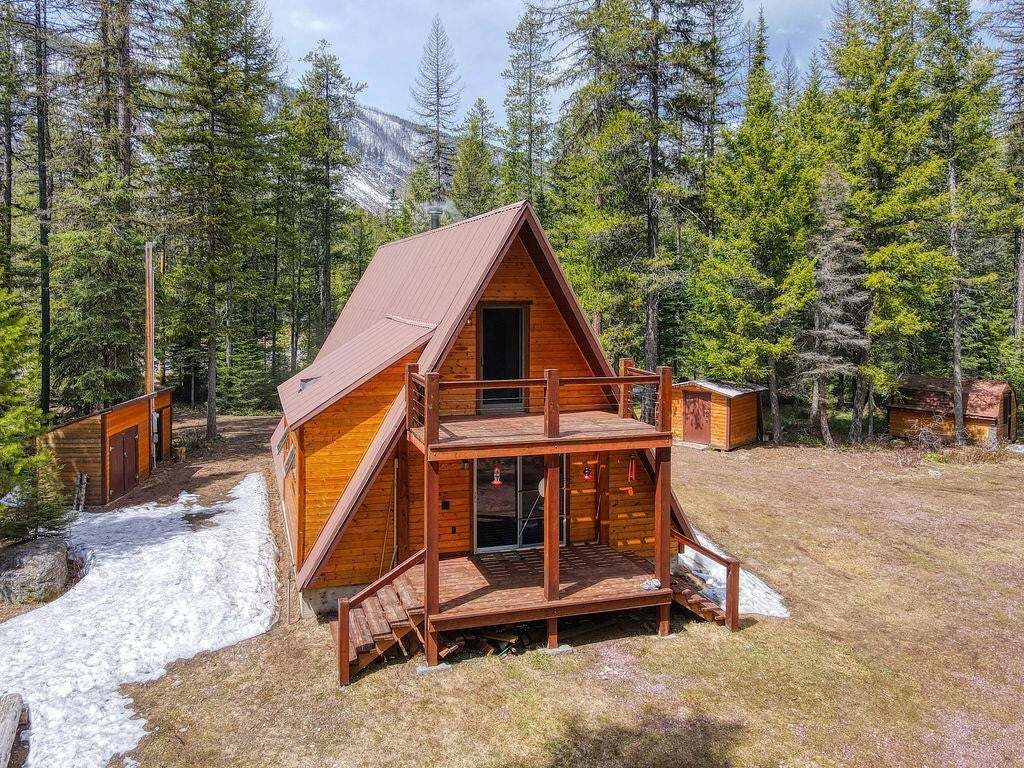 a-frame cabin home for sale in essex montana cabin