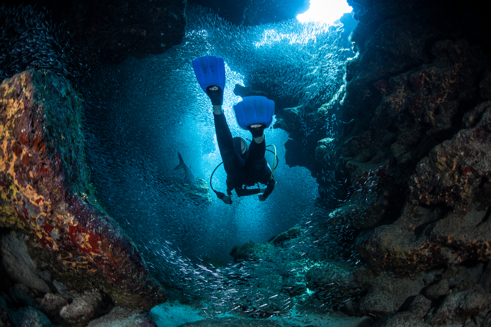 places for cave diving and spelunking in the US