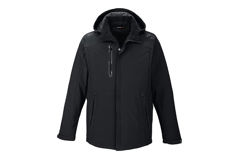 affordable black rainproof camping jacket