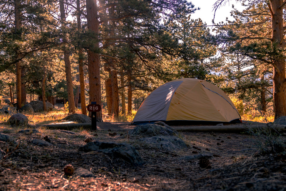 Camping in Rocky Mountain National Park