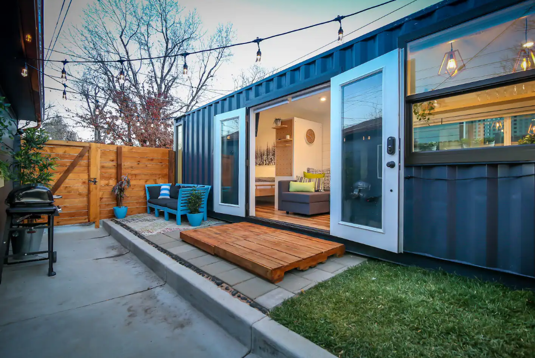 colorado shipping container for rent on airbnb