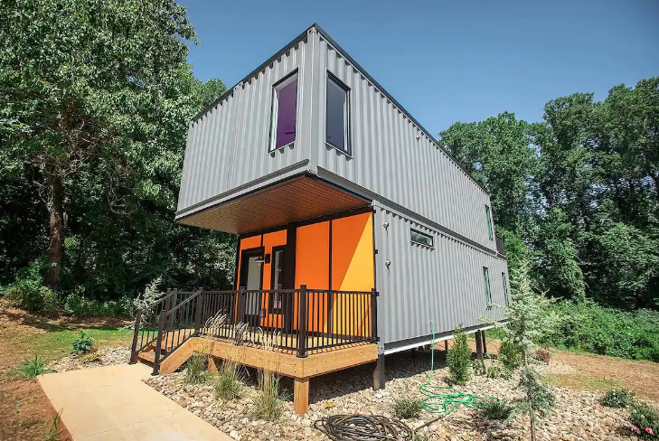 virginia shipping container for rent on airbnb