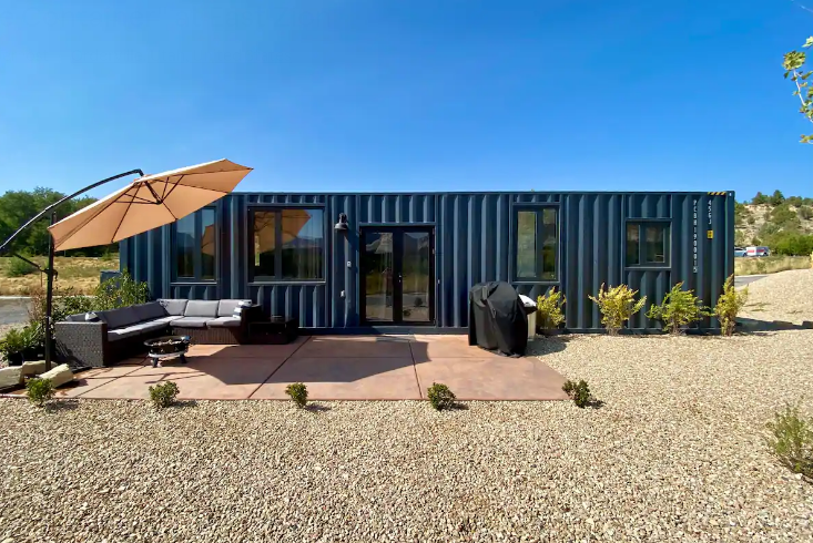 utah shipping container for rent on airbnb