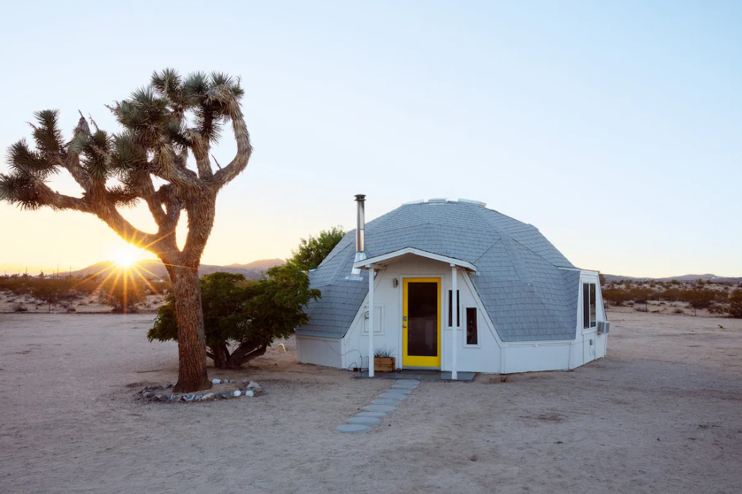 joshua tree california airbnb dome home rental