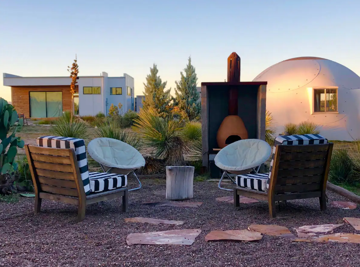 marfa texas airbnb dome home rental