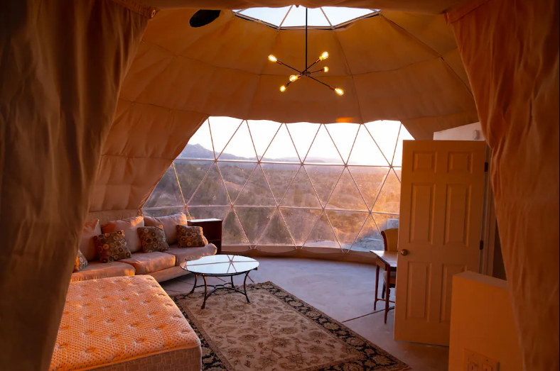 santa fe new mexico airbnb super dome home rental