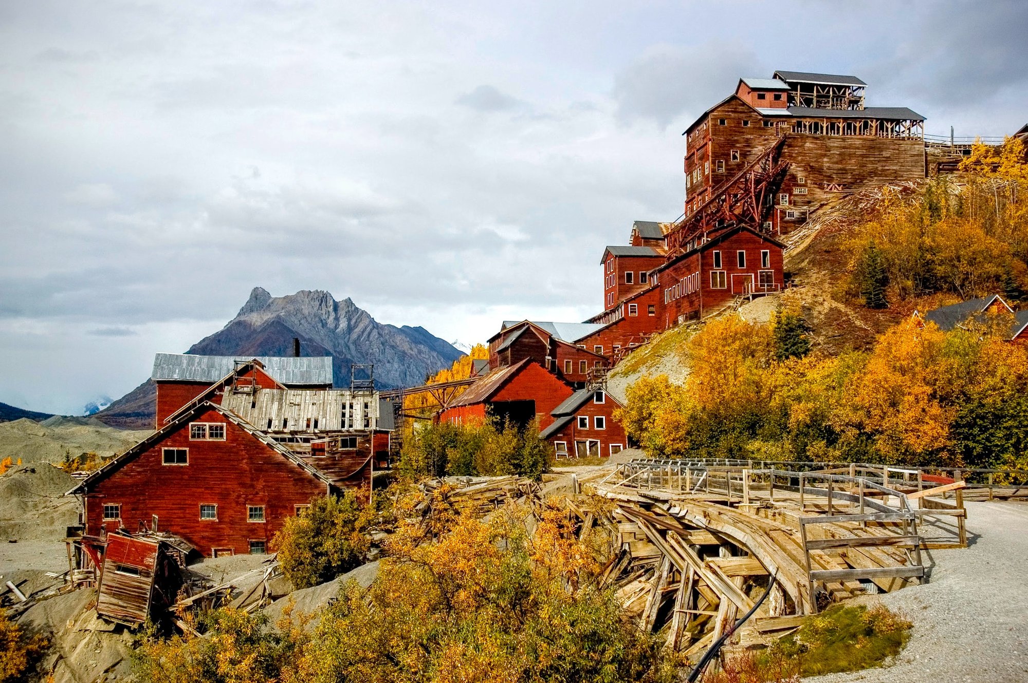 Kennecott Ghost Town in Wrangell-St. Elias National Park and Preserve Alaska