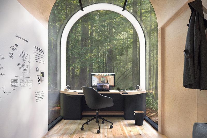 3D smartpod in the forest remote workspace