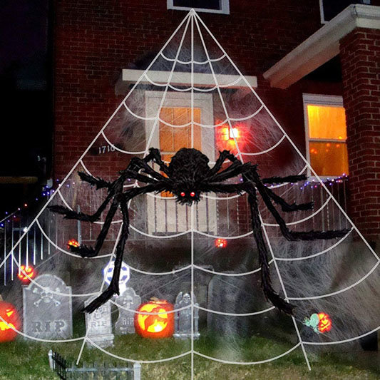 giant spider web halloween decorations