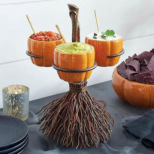pumpkin snack and dip bowls halloween decorations