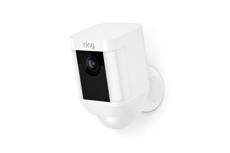 Off the grid security ring spotlight cam