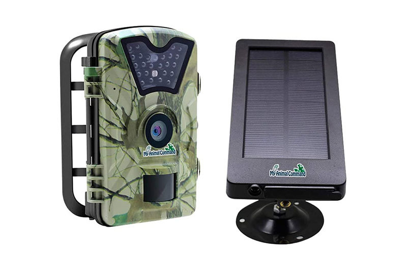 Off the grid security solar trail camera